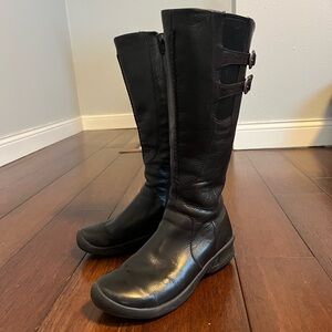 Women's Keen Black Leather Boots Size 6